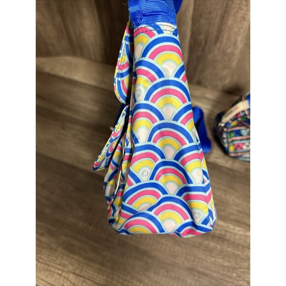 2 Harajuku Lovers Gwen Stefani Colorful Purse Crossbody Bag Smiley face Hearts - Picture 5 of 16